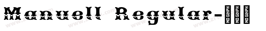 Manuell Regular字体转换